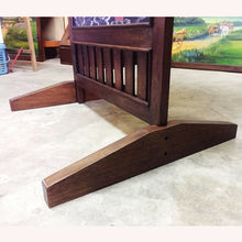 Load image into Gallery viewer, Traditional Home Screen Wood Divider Privacy Partition Hand Painted Color Glass