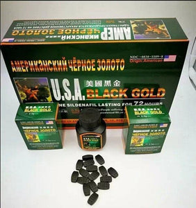 U.S.A BLACK GOLD 1 Bottle 16 Capsules