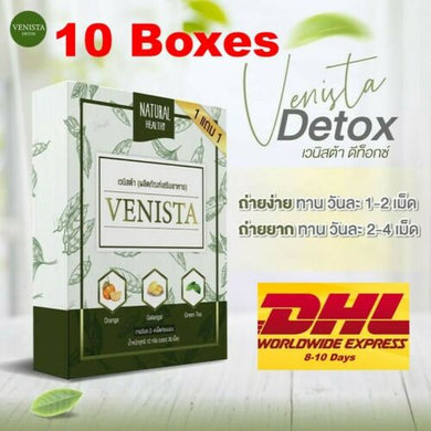 10X Venista Green Tea Detox Weight Loss Reduce The Proportion Natural Extracts