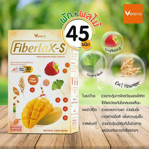 6X Verena Fiberlax-S Mango Flavour Natural High Fiber Drink 15g x 60 Sachet