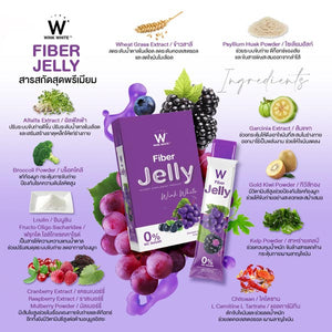 6 X Wink White W Collagen Vit-C Fiber Jelly Dietary Supplement Mix Formula