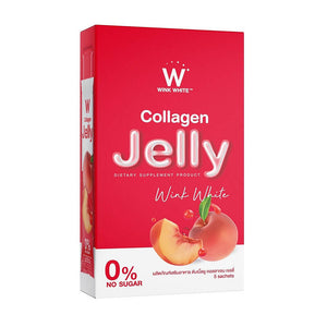 Wink White W Collagen W Jelly Whitening Anti Aging Brighten Skin No Sugar 0%
