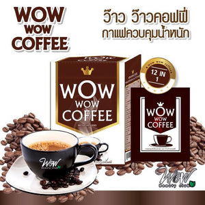 12X Wow Wow Coffee 12 in 1 Instant Slim Body Shape Brighten Skin Control Weight