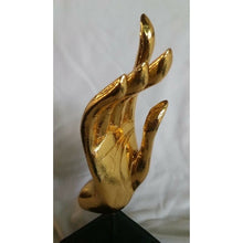 Load image into Gallery viewer, X2 Home Art Decor Buddha Hand Wood Carved Statue Sculpture Handmade Decoration