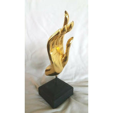Load image into Gallery viewer, X2 Home Art Decor Buddha Hand Wood Carved Statue Sculpture Handmade Decoration