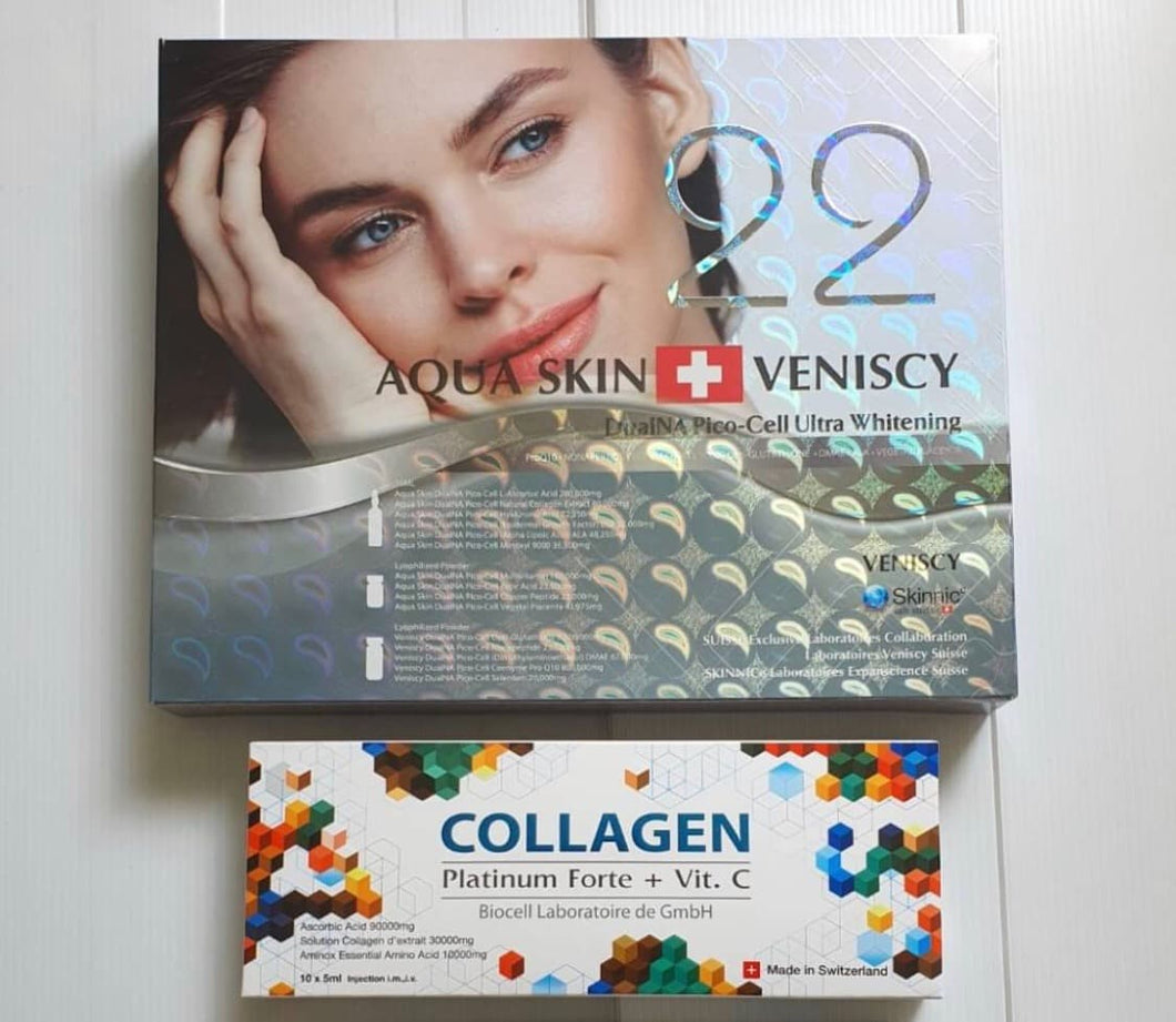 AquaSkin Veniscy 22 Brighter and younger skin with Suisse Technology 10 Vial