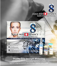 Load image into Gallery viewer, AQUASKIN + VENISCY 8 DUALNA OCTA STRENGTH WHITENING (SWISS) WHITE GLUTATHIONE SKIN