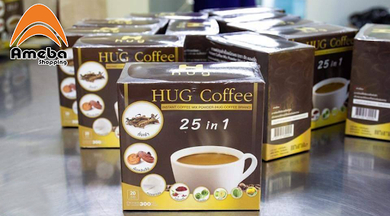 6X Hug Instant Coffee Mix 25 in1 Powder Arabica Weight Control Health Care New