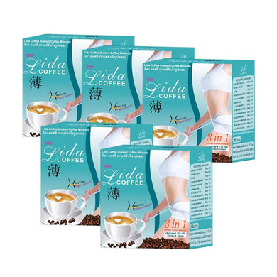 15 Box Lida 3 in 1 Instant Coffee Strong Natural Slimming Fast Block Burn Break