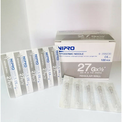 Nipro Hypodermic Needle 27g x1/2