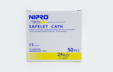 NIPRO Safelet Cath Syringe Sterile 24 g x 3/4