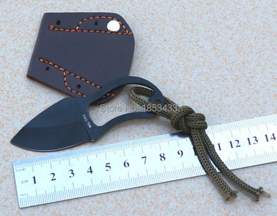 2pcs/lot Tactical Claw EDC survival  faca Karambit  Knife mini pocket knife with Leather Sheath