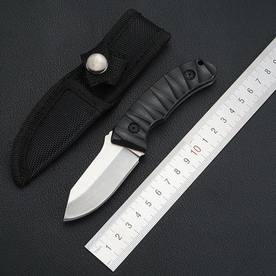 7Cr14 Stainless Steel Fixed Blade Knife Barbecue Camping Knife ABS Plastic