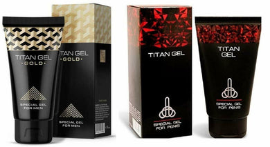 Russian Titan Gel Red + Titan Gel Gold Combo for Men - Special Penis Growth 2 Pcs