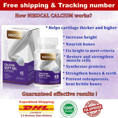 NIKOCAL CALCIUM Supplements Increase Height Nourish Bones Vitamins 1,500mg