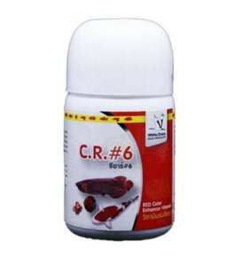 CR 6 Vitamin White Crane Fish Red Type Food Powder Enhancer Color Breed 2x10g