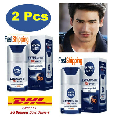 2x Nivea Men Extra Serum SPF 50PA +++Revives Dull Damaged Radiant Skin Care 50ml