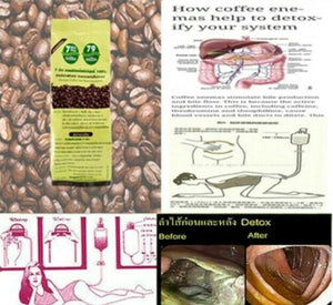 10x100g Pure Detox Enema Coffee Colon Cleanse Organic Loss Weight - Asia & China