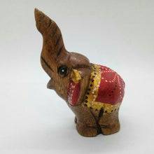 Load image into Gallery viewer, Elephant Mom &amp; Baby Ver.1 Wood Carved Doll Figurine Animal Collectibles Decor