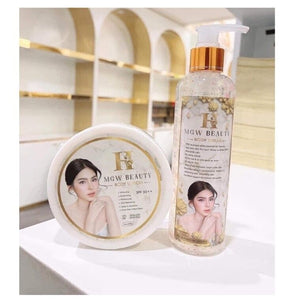 2 SET WHITE FULL BODY Cream + Serum reduce appearance stretch marks dark spots