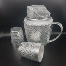 Load image into Gallery viewer, Pitcher Jug Jar Mug Aluminum Liquid Water Vintage Thai Silver Set