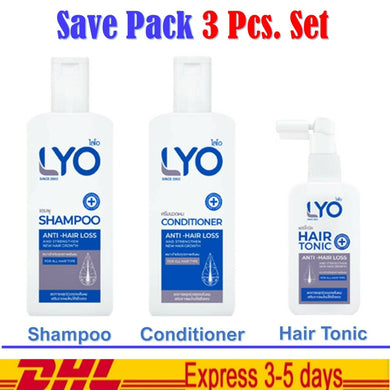 LYO Strengthen New Hair Growth Tonic Shampoo Conditioner Set (3pcs)