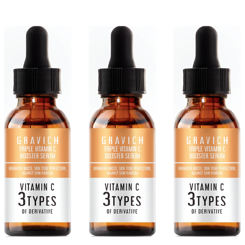 3x Whitening Skin Vitamin C Booster Serum Brightens Reduce Dullness Dark Spot