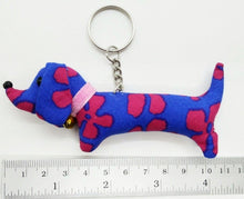 Load image into Gallery viewer, Keyring Dog Animal Lover Doll Pattern Scotch Sewing Charm Cute Fabric