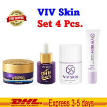Load image into Gallery viewer, VIVSKIN SET Natural Prod-Kamin Gold Serum, Rose Cream, Sunscreen, Night Spa Mask