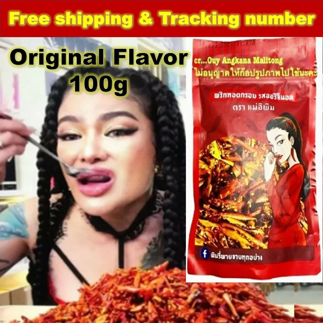 100g Mae E Pim Fired Chili Original Flavor Free shipping & Tracking