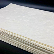 Load image into Gallery viewer, A5 Mulberry Paper Sheet White Handmade Natural Card Invitation Craft 50 Sheets