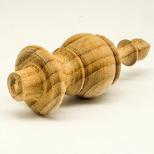 Load image into Gallery viewer, 4 x3.25&quot; Finials PartTeak Wood Unfinished Wooden Antique Furniture Home Decor
