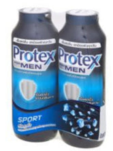 Load image into Gallery viewer, 3x Pack of 2 Protex Menthol Talcum for Men Sport Cooling Body Powder 280 g.