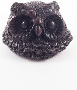 Owl Figurine Vintage Ashtray Resin Ash Holder Lid Cigarette Gift Decor Bird