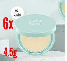 Load image into Gallery viewer, 6x Face Powder Compact Foundation control soft texture reduce acne smooth skin