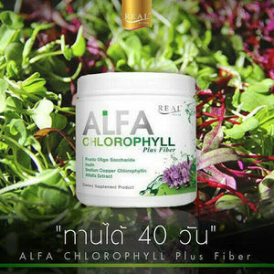 Chlorophyll Plus Fiber Drink Super Detox Toxins Blood Flush Alfa 100g