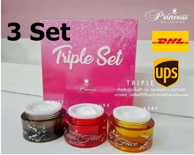 3x Triple Baby Face Cream Whitening Brightening Dark Spot Remover Acne Freckles