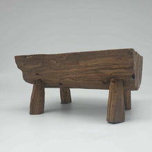 Load image into Gallery viewer, Bowl Wood Hand Carved Vintage Teak Rustic Soap Dish Fruit Tray Antique Wooden