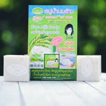 Load image into Gallery viewer, 12x Jam Thai Rice Milk Soap Collagen Face Body Herbal Handmade 60g