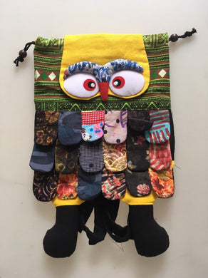 Owl Backpack bag fabric handmade sewing pattern bird animal cute nice gifts V.4