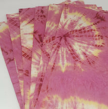 Load image into Gallery viewer, Mulberry Paper Handmade Natural Tie Dyed Card Art Craft A4 (10 Sheets / Pack)