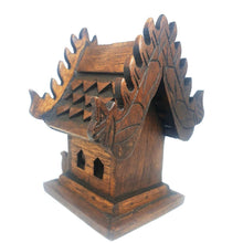 Load image into Gallery viewer, Small House Spirit Thai Teak Wood Altar Shrine Buddha Temple Handmade Buddhist