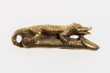 Load image into Gallery viewer, Crocodile ride Paladkik Brass Talisman Love Charm Magic Thai Amulet Pendant