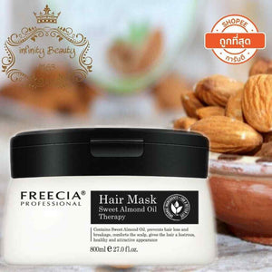 2x Freecia Hair Mask Organic Sweet Almond Oil Sweet Almond Oil HairTherapy 800ml