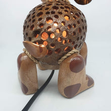 Load image into Gallery viewer, Vintage Table Lamp Shade Dog Coconut Shell Night Light Shade Handmade Kids Gift