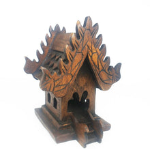 Load image into Gallery viewer, Small House Spirit Thai Teak Wood Altar Shrine Buddha Temple Handmade Buddhist