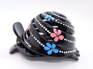 Hair Clip Flower Ver.14 Headwear Hand Painting Flower Pink Claw Clamp Hair cute
