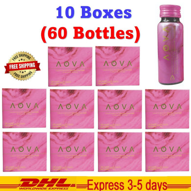AOVA Collagen Drink Cold Extraction Abalone Peptides Pomegranate Juice (10 Box)