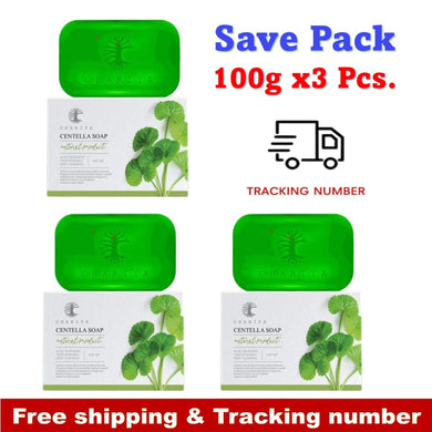 3x CHARIYA CENTELLA SOAP Reduces Oiliness Acne Freckles Dark Spots Age Spots