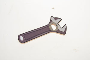 Bottle BEER Opener Wrench Wood Carved Spanner Hand Craft Collectibles Accessorie